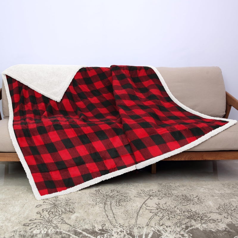 Kritter Planet Waterproof Pet Blanket for Bed, Reversible Sherpa Fleece Protector Couch Cover for Pets, Liquid Proof Furniture Protector for Medium Large Dogs - Image 1